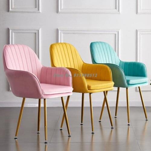 Nordic ins chair net red light luxury makeup chair simple desk chair nail restaurant chair home stool chair