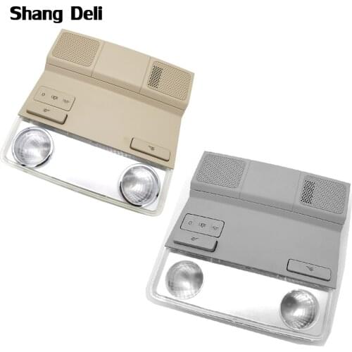 Interior Dome Reading light Front Roof Ceiling Lamps Red Light Suitable for VW Golf 5 Jetta MK5 MK6 Passat B6 Gray Beige