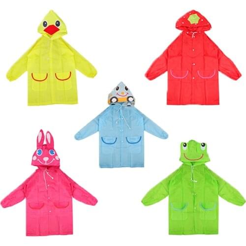 1pcs Cartoon Animal Style Waterproof Kids Raincoat For children Rain Coat Rainwear Rainsuit Student Animal Style Raincoat