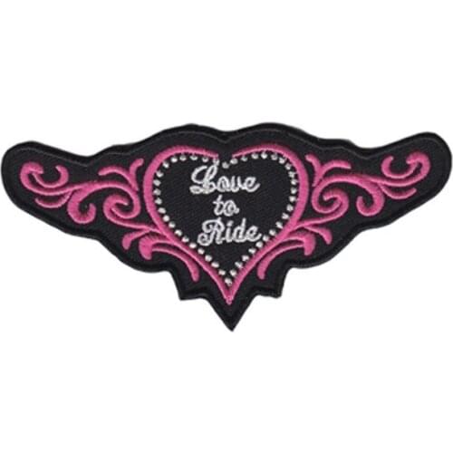 10pcs/lot Love Wings Vintage Embroidery Patches Backpack Clothing Decoration Accessories Diy Iron Heat Transfer Applique