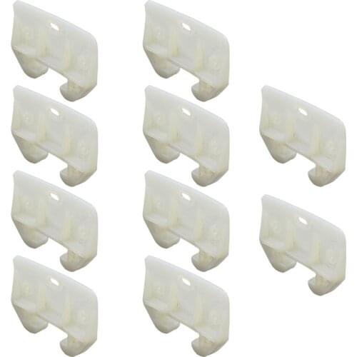10pcs Sturdy Practical Convenient Plastic Drawer Track Guides for Wardrobe Closet