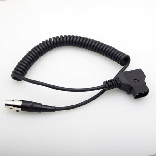 10PCS VFM Monitor Alphatron EVF D-Tap Power Cable Fo Female MINI XLR 4 Pin 4Pin For ARRI Cameras Monitors