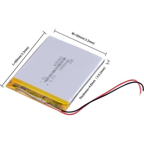 3pcs/Lot 3.7V 1500mAh Polymer Li-ion Battery For electronic part DIY Speaker Flash lighting Oticon Streamer safety lamp 405060