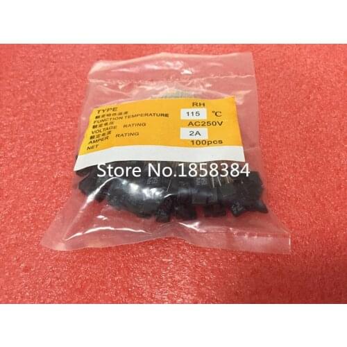 50pcs New RH 115 Degree Thermal Fuse 2A 250V