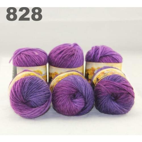 6x50gr Skeins NEW Chunky Hand Coarse Knitting Scores wool yarn 828