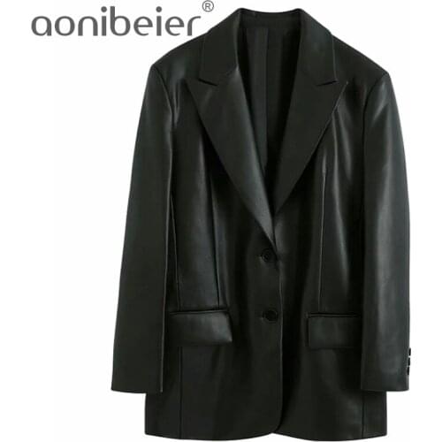 Женские кожаные куртки Aonibeier China At AliExpress