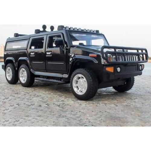 1:32 Scale Hummer H2 Off-road Alloy Car Model Diecast Toy Vehicle High Simitation Cars Toys For Children Kids Xmas Gifts
