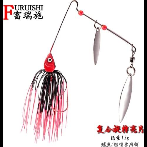 Bass Fishing Lures Spinnerbait Chatterbait Spinner Lures Willow Blade