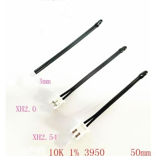Free shipping 10pcs Epoxy ntc temperature sensor 10k B3950 ntc 10k NTC sensor 1% 5cm -30~105C