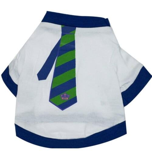 Free shipping Spring/Summer Dog Vest Pet Coat Puppy gentleman tie pattern T-shirts Dog Clothes Cotton Pet Clothing product