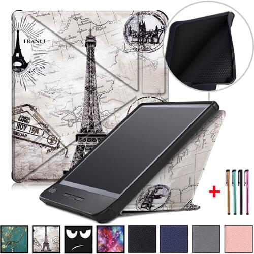 Case For Kobo Libra H2O 2019 Release 7 Inch Kobo libra h20 Ereader protective Cover Smart stand Kobo Libra H2O Origami Case+pen