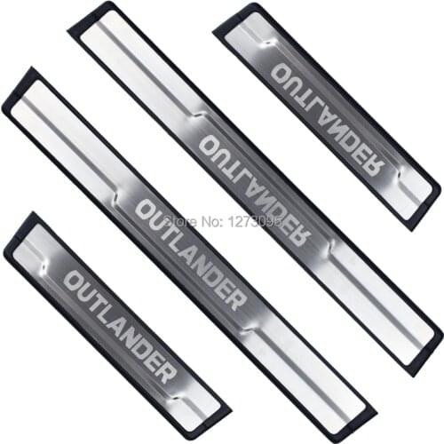 For Mitsubishi Outlander 2013-2019 2020 Stainless Door Sill Scuff Plate Kick Guard Pedal Threshold Step Protector Car Accessory