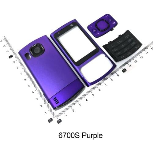 For Nokia 6700s Housing Front Faceplate Frame Cover Case+Back cover/battery door cover+Keypad