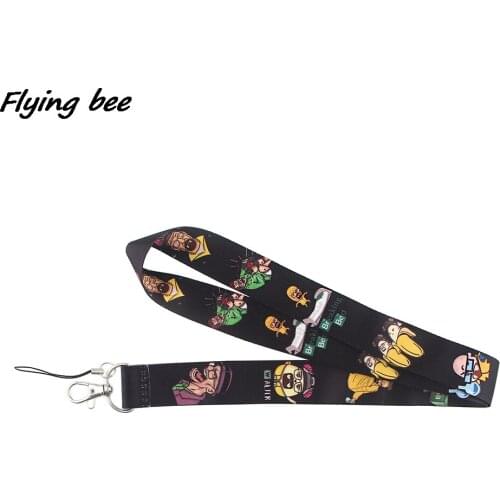 Flyingbee TV Poison Master Creative Neck Strap Lanyard ID Badge Card Holder Keychain Phone Gym Strap Webbing Necklace Gift X1248