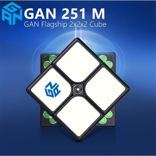 GAN251M Mangetic 2x2x2 Magic Cube Stickerless Pocket Cube GAN251 M Magnets Speed Puzzle Cubes GAN 251 M Explore Cube Antistress