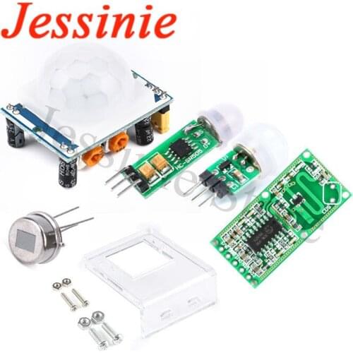 HC-SR501 HC-SR505 AM312 RE200B Adjust IR Pyroelectric Infrared Mini PIR Module Motion Sensor Detector Module Bracket for Arduino