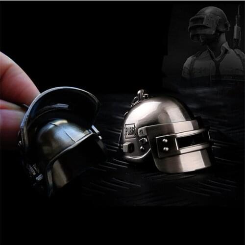 Game PUBG Playerunknowns Battlegrounds Cosplay Props Metal Special Forces Pan Level 3 Helmet Armor BackpackKey Chain Keychain