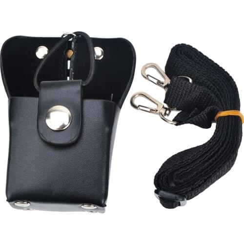 Leather Protective Sleeve Bag Case for Motorola Mag One A8 A8D A8I A6 GP328plus GP344 GP388 SMP418 Walkie Talkie Two Way Radio