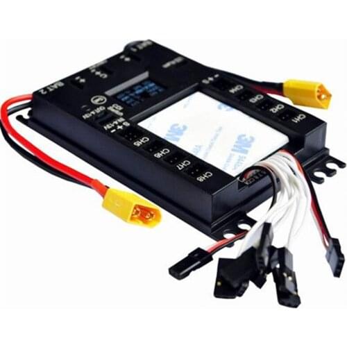Mini Power DP Pro 9 Channels Mini Servo Section Board Power Box with BEC for Gas Plane