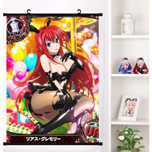 Anime High School DxD Toujou KonekoYuuto Kiba Wall Scroll Mural Poster Cartoon Wall Hanging Poster Home Art Decoration