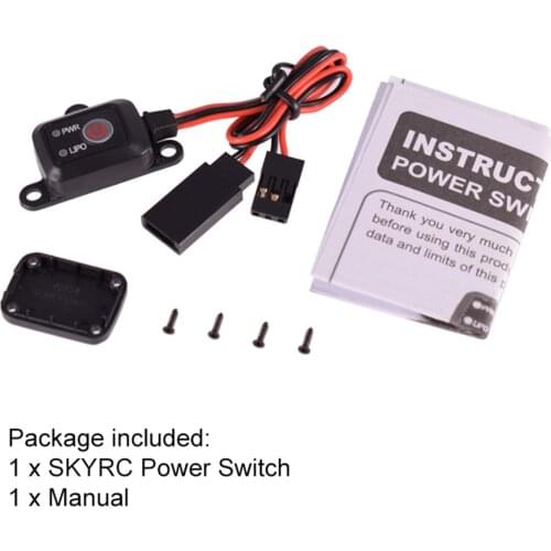 SKYRC Power Switch On/Off MCU Controlled LIPO NIMH Battery For 1/8 1/10 RC Car Helicopter