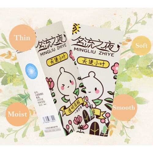 Bulk Sale Hyaluronic Acid Condoms 50pcs/100pcs Latex Condoms for Man Lubricated Contraception Sex Toy Sex Products