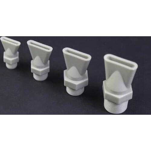 5pcs 1/4" 3/8" 1/2" 3/4" Male Thread Plastic Flat Nozzle Duck Mouth Dust Blowing Sprayer Micro Irrigation Water Jet Sprinkler