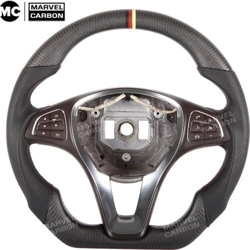 CARBON FIBER STEERING WHEEL 100% REAL CARBON COMPATIBLE WITH Benz W204