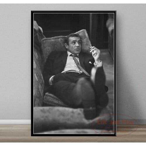 Sean Connery 007 Classic Movie Posters And Prints Canvas Painting Pictures On The Wall Vintage Art Decorative Home Decor Obrazy