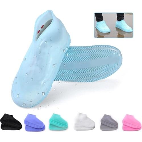 Silicone Rain Shoe Cover Beam Port Overshoes rain boots Slip Waterproof Raincoat High-Top Wholesale Bulk Accessories Supplies