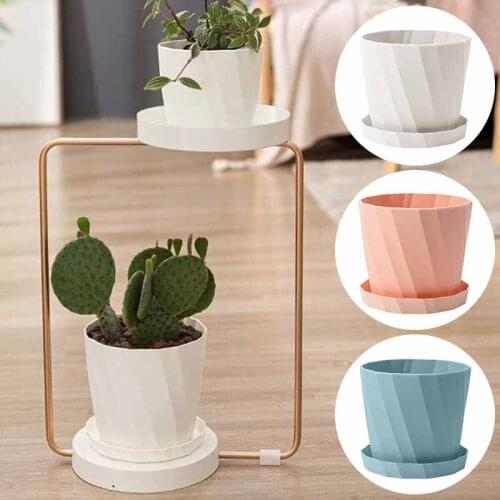 Modern Plastic Vase Imitation Ceramic Flower Pot Shatterproof Flower Vase For Home European Wedding Decoration Simplicity Decor