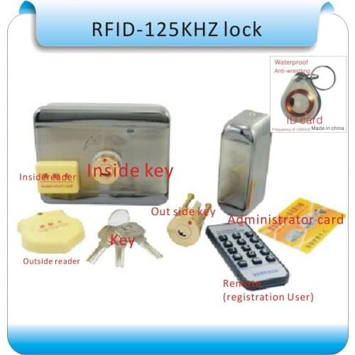 DIY Internal and external key (RFID) to open the door RFID Lock Access Control System +10pcs cards