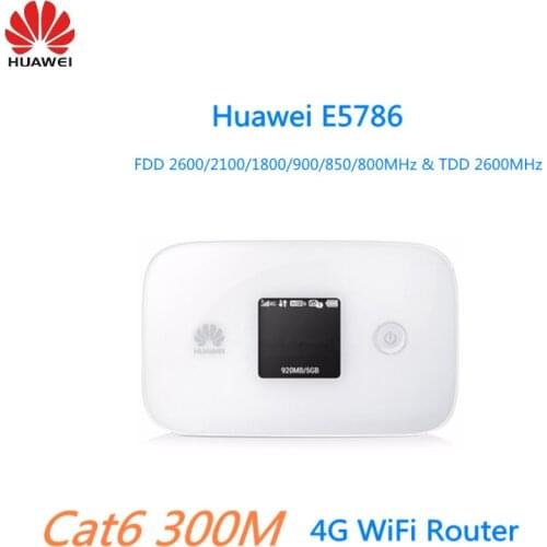 Huawei 300mbps 4g lte router Cat6 WiFi Router with SIM card slot E5787ph-67a hotspot plus 2pcs 4g antenna