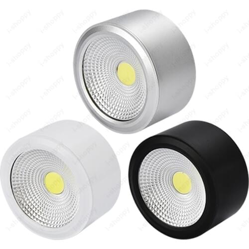 Dimmable/Not 3W/5W/7W/10W LED Ceiling Light New COB Chipset Down Lamp Cylinder Black/Silver/White Shell Store Super Market