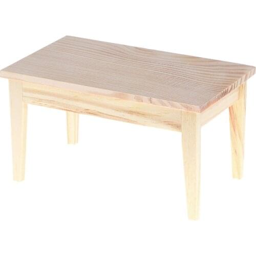 1pc 1/12 Mini Dining Table Furniture Model Toys For Doll House Decoration 1/12 Dollhouse Miniature Accessories