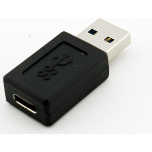1x Portable USB 3.0 A Male To USB 3.1 Type-C Female Data transfer Charging Adapter Connector Male To Female Converter