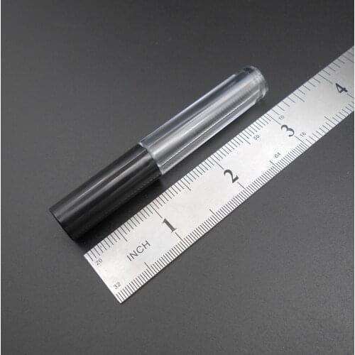 2PCS NEW 1.3ML Black Cover Eyelash Cream Vial Container Cap Liquid Bottle Empty Mascara Tube 13mm X 81mm Silicone Eyelash *FD402