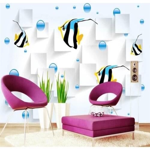 3D submarine octopus aesthetic mural wall professional production wallpaper mural custom photo wall