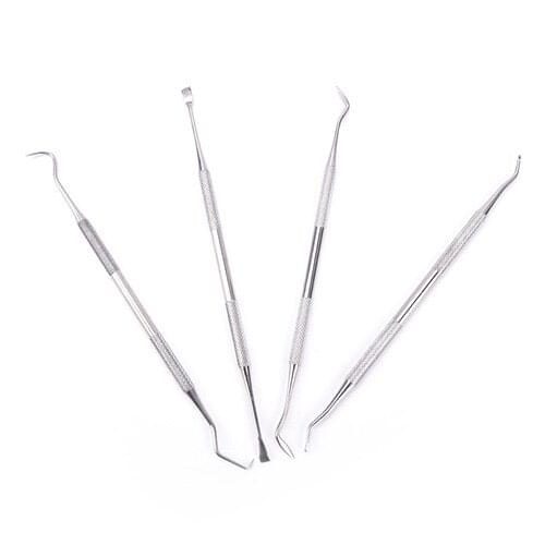 4 Pcs Stainless Steel Rifle Cleaning Picks Gun Cleaning Pick Brush