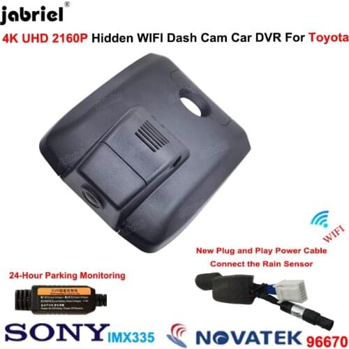 4K 2160P Car DVR Dash Cam Recorder For Toyota Camry xv70 70 v70 For Toyota Camry LE XLE For Toyota Camry SE XSE Aurion 2017-2021