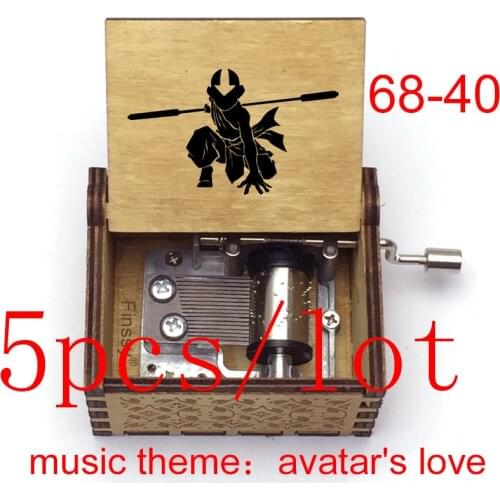 5pcs/lot wholesale Anime avatar The Last Airbender music theme avatars love Musical Box Christmas Birthday Gift boys toy