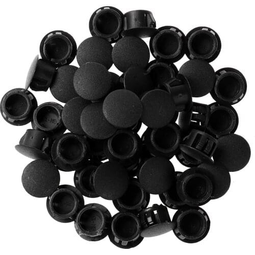 50 Plastic Dust Proof Covers Snap-Type Hole Plugs Furniture Tube Fencing Post Protective Caps Reusable Decorative Screw Cap Kit