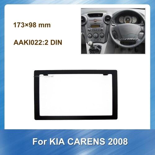 Car Radio Front Frame Adapter Plate Panel Stereo installation kit fascia panel for KIA CARENS 2008 Panel Bezel Trim kit