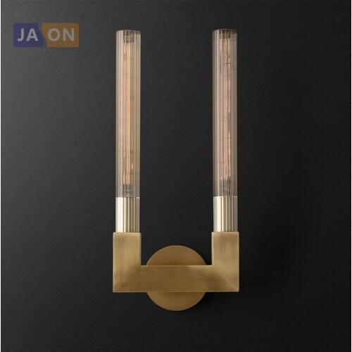 E27 Edison Retro American Iron Glass Classic LED Lamp LED Light Wall lamp Wall Light Wall Sconce For Foyer Bedroom