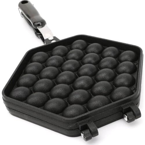 QQ Egg Bubble Puff Cake Baking Pan Waffle Maker Mold Plate Non-Stick Coating DIY Tool Dropship