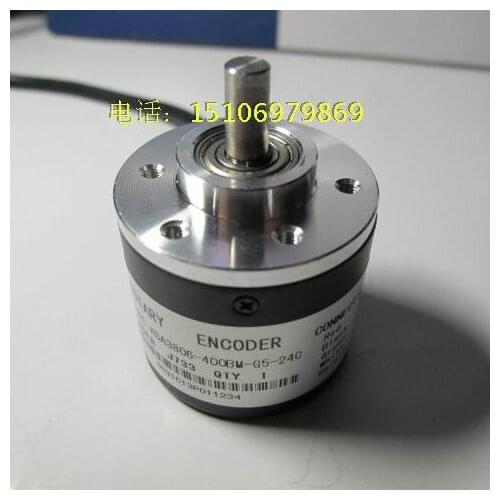 Photoelectric Rotary Encoder 400 Pulse 400 Line AB Two-phase 5-24V Steel Bar Straightening Machine 2 Meters Wire