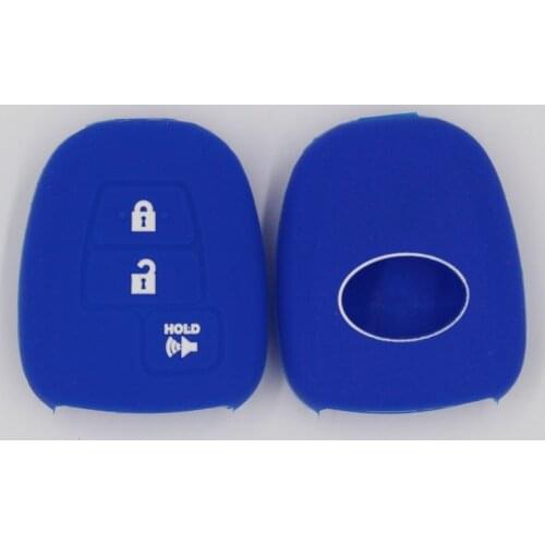 KAPU 1PC Wholesale key case for car Multi-coloured silicone car key case for Toyota Camry Tacoma 3Buttons Remote protected Cover