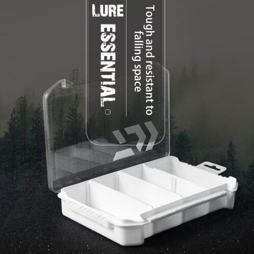 Fishing Tackle Box Daiwa Multifunctional Lattice Box for Baits Plastic Lure Boxe Fly Storage Box Storage Container Organizer Box