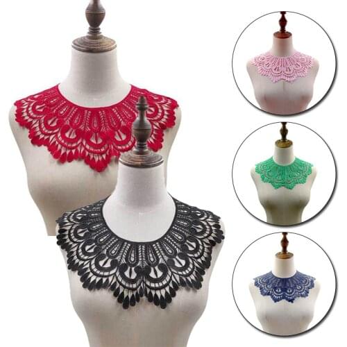 Lace False Collar Detachable Collar DIY Fake Collar Breathable Scarf Around Neck Flower Neckline Sweet Hollow Scarf Comfortable