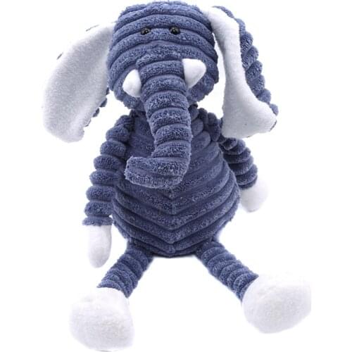 Ruiwjx Cute Stuffed Animal Soft Toy Cheeky Elephant with Striped Arms and Legs for Baby Kids